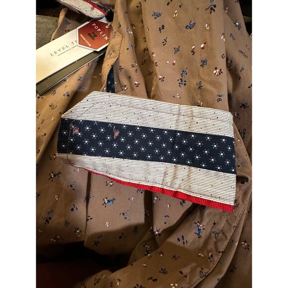 Level Ten Mauve Poplin Long Sleeve Button Down Shirt, Size Large, NWT - Picture 9 of 9